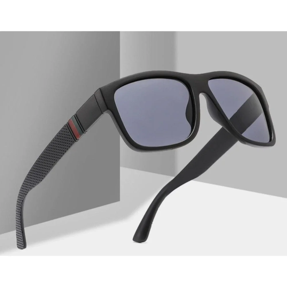 Square Sunglasses Men Sports Shades Polarized UV400 Street Wear Trendy Gafas New